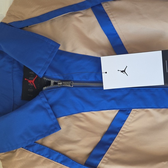 Jordan Utility Jacket M NWT Convertible Women's Blue and Tan $175 - Picture 3 of 13